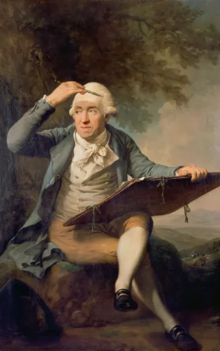 Framed Print : Portrait of Adrian Zingg (1734-1816), 1797-1799 Framed Print : Portrait of Adrian Zingg (1734-1816), 1797-1799
