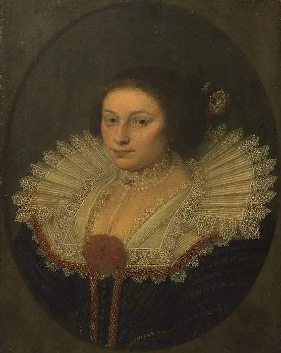 Framed Print : Portrait of Aertje Witsen (1599-1652), 1626. Creator: David Bailly Framed Print : Portrait of Aertje Witsen (1599-1652), 1626. Creator: David Bailly