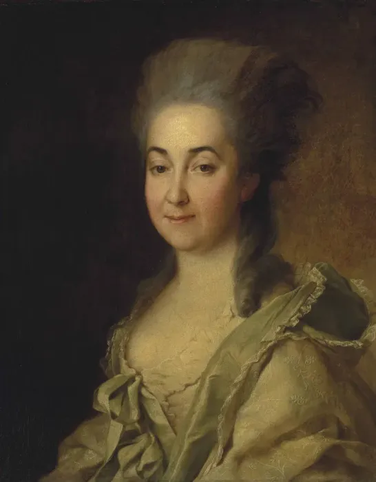 Framed Print : Portrait of Agafokleya Alexandrovna Poltoratskaya, nee Shishkova (1737-1822), c Framed Print : Portrait of Agafokleya Alexandrovna Poltoratskaya, nee Shishkova (1737-1822), c