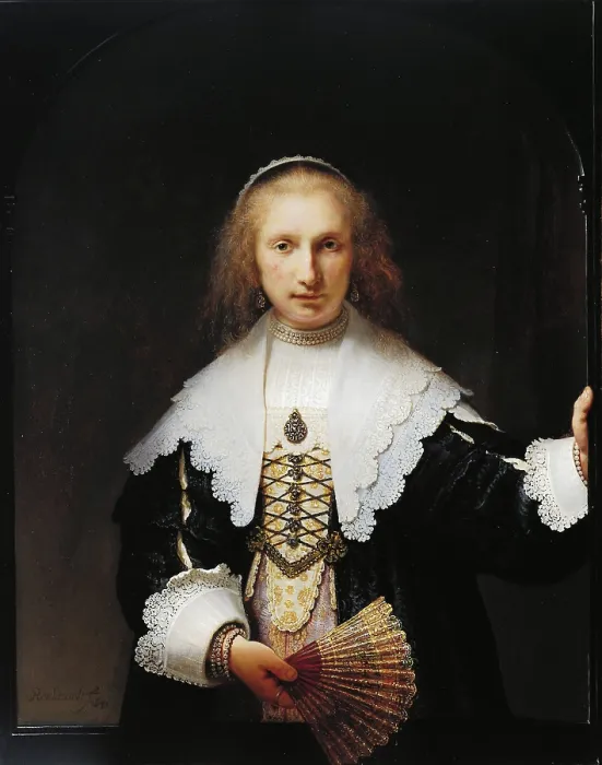 Framed Print : Portrait of Agatha Bas, 1641. Creator: Rembrandt van Rhijn (1606-1669) Framed Print : Portrait of Agatha Bas, 1641. Creator: Rembrandt van Rhijn (1606-1669)
