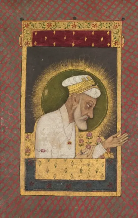 Framed Print : Portrait of Alamgir (r. 1658-1707), c. 1700. Creator: Unknown Framed Print : Portrait of Alamgir (r. 1658-1707), c. 1700. Creator: Unknown