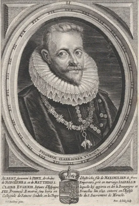 Framed Print : Portrait of Albert VII, Archduke of Austria, ca. 1650. Creator: Pieter de Jode II Framed Print : Portrait of Albert VII, Archduke of Austria, ca. 1650. Creator: Pieter de Jode II