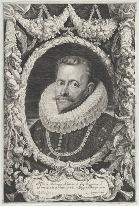 Framed Print : Portrait of Albert VII, Archduke of Austria, ca. 1650. Creators: Jonas Suyderhoef, Pieter Soutman Framed Print : Portrait of Albert VII, Archduke of Austria, ca. 1650. Creators: Jonas Suyderhoef, Pieter Soutman