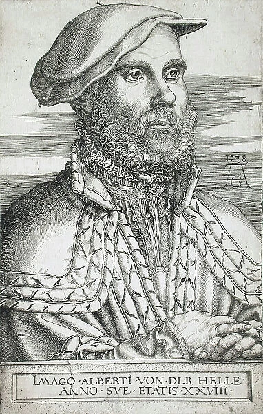 Portrait of Albrecht von der Helle, 1538. Creator: Heinrich Aldegrever