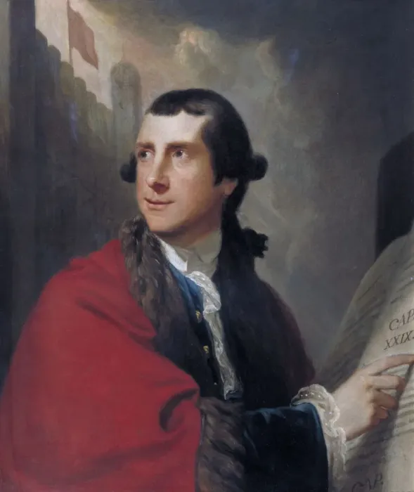 Framed Print : Portrait of Alderman Oliver, 1771. Artist Framed Print : Portrait of Alderman Oliver, 1771. Artist