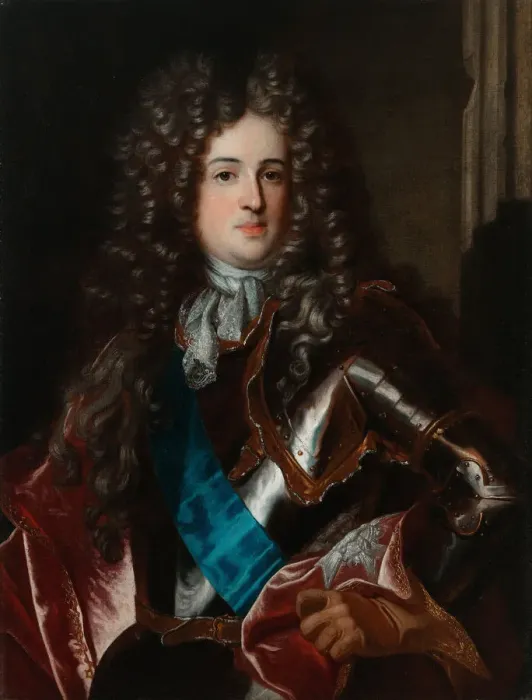 Framed Print : Portrait of Aleksander Benedykt Stanisław Sobieski (1677-1714). Artist: Rigaud, Hyacinthe Francois Honore, Circle of Framed Print : Portrait of Aleksander Benedykt Stanisław Sobieski (1677-1714). Artist: Rigaud, Hyacinthe Francois Honore, Circle of