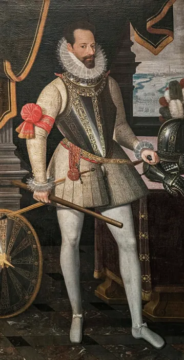 Framed Print : Portrait of Alessandro Farnese (1545-1592), Duke of Parma, c1585-1590. Creator: Saive, Jean le (1540-1611) Framed Print : Portrait of Alessandro Farnese (1545-1592), Duke of Parma, c1585-1590. Creator: Saive, Jean le (1540-1611)