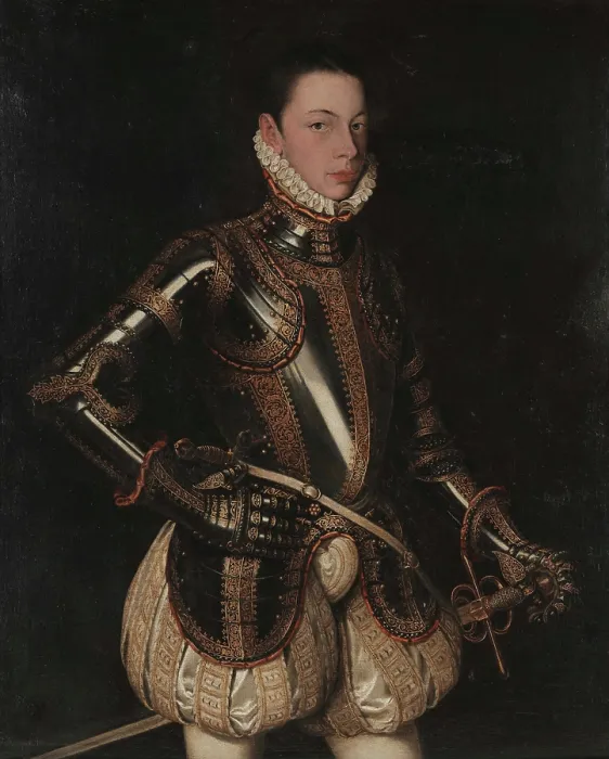 Framed Print : Portrait of Alessandro Farnese (1545-1592), Duke of Parma, c1559. Creator: Sanchez Coello, Alonso (1531-1588) Framed Print : Portrait of Alessandro Farnese (1545-1592), Duke of Parma, c1559. Creator: Sanchez Coello, Alonso (1531-1588)