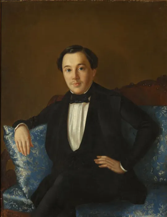 Framed Print : Portrait of Alexander Ageevich Abaza (1821-1895), End 1840s Framed Print : Portrait of Alexander Ageevich Abaza (1821-1895), End 1840s