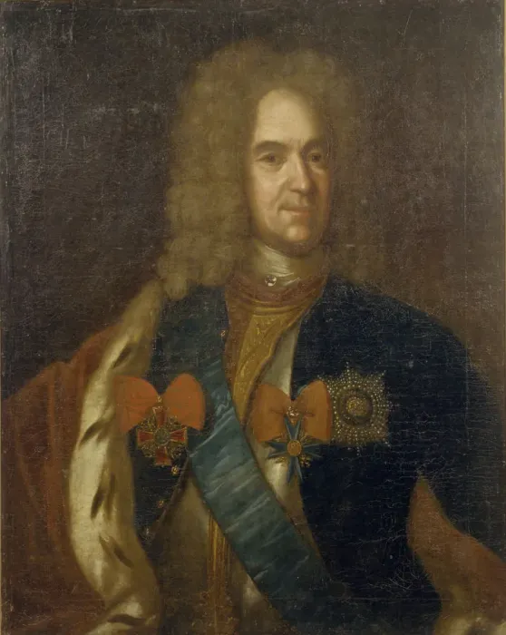 Framed Print : Portrait of Alexander Danilovich Menshikov, Generalissimo, Prince of the Holy Roman Empire and Duke Artist: Anonymous