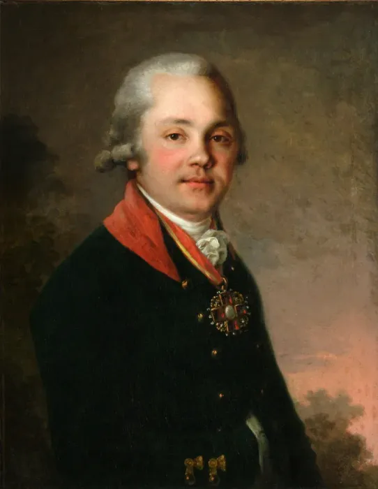 Framed Print : Portrait of Alexander Dmitriyevich Arsenyev, 1796-1797. Artist: Borovikovsky, Vladimir Lukich (1757-1825) Framed Print : Portrait of Alexander Dmitriyevich Arsenyev, 1796-1797. Artist: Borovikovsky, Vladimir Lukich (1757-1825)