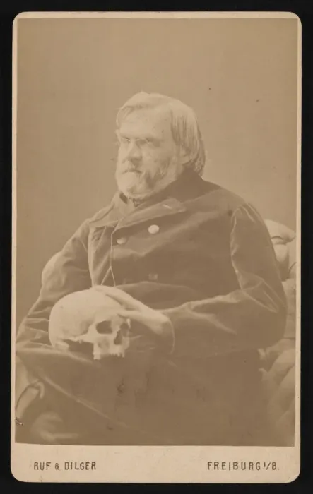 Framed Print : Portrait of Alexander Ecker (1816-1887), Circa 1870s. Creator: Ruf & Dilger Framed Print : Portrait of Alexander Ecker (1816-1887), Circa 1870s. Creator: Ruf & Dilger
