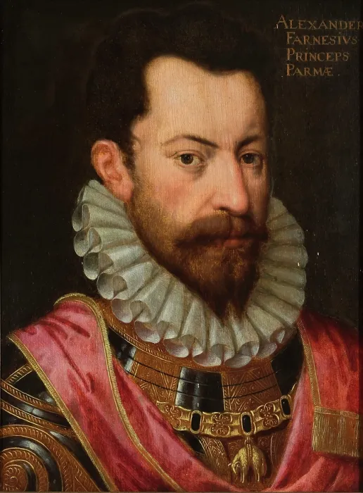 Framed Print : Portrait of Alexander Farnese (1545-1592), Duke of Parma, c1590. Creator: Anonymous Framed Print : Portrait of Alexander Farnese (1545-1592), Duke of Parma, c1590. Creator: Anonymous