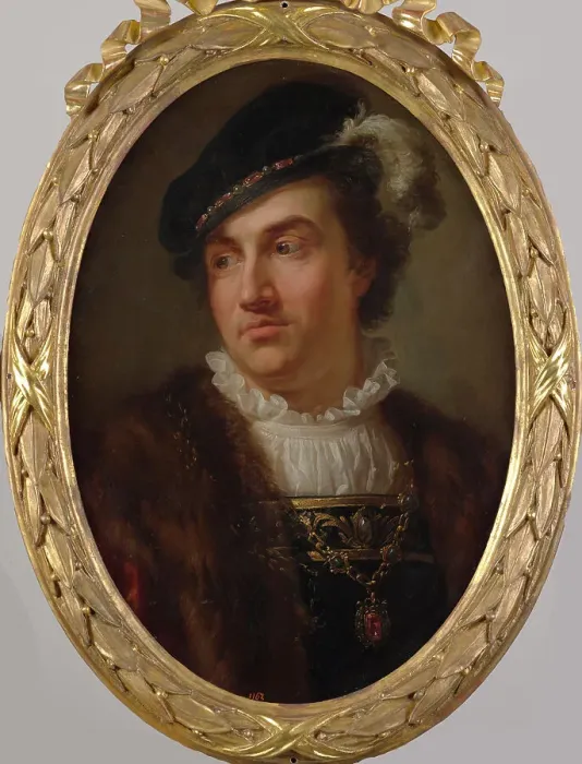 Framed Print : Portrait of Alexander Jagiellon (1461-1506), King of Poland and Grand Duke of Lithuania, 1768-1771. Creator: Bacciarelli, Marcello (1731-1818) Framed Print : Portrait of Alexander Jagiellon (1461-1506), King of Poland and Grand Duke of Lithuania, 1768-1771. Creator: Bacciarelli, Marcello (1731-1818)