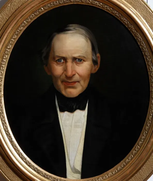 Framed Print : Portrait of Alexander Philippovich Smirdin (1795-1857), 1857. Artist: Anonymous Framed Print : Portrait of Alexander Philippovich Smirdin (1795-1857), 1857. Artist: Anonymous