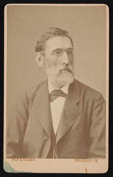 Portrait of Alexander von Frantzius (1821-1877), 1876. Creator: Ruf & Dilger