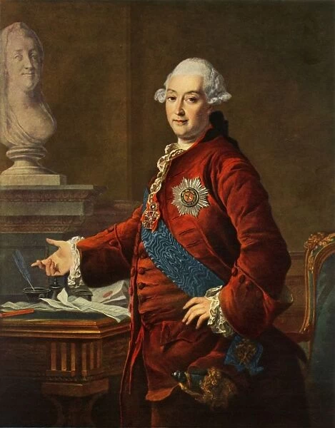 Portrait of Alexandr Mikhailovich Golitsyn, 1772, (1965). Creator: Dmitry Levitsky