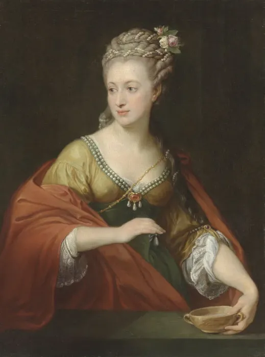 Framed Print : Portrait of Alexandra Evtikhievna Demidova (1724-1789) as Cleopatra, Early 1770s Framed Print : Portrait of Alexandra Evtikhievna Demidova (1724-1789) as Cleopatra, Early 1770s