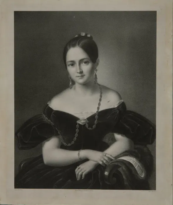 Framed Print : Portrait of Alexandra Smirnova-Rosset (1809-1882), 1830-1840s Framed Print : Portrait of Alexandra Smirnova-Rosset (1809-1882), 1830-1840s