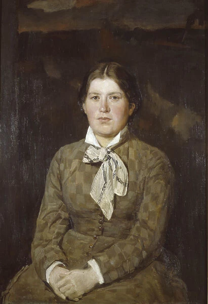Portrait of Alexandra Vladimirovna Vasnetsova, the Artists Wife, 1878. Artist: Vasnetsov, Viktor Mikhaylovich (1848-1926)