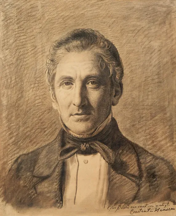 Framed Print : Portrait of Alfred Hage, 1851. Creator: Constantin Hansen Framed Print : Portrait of Alfred Hage, 1851. Creator: Constantin Hansen