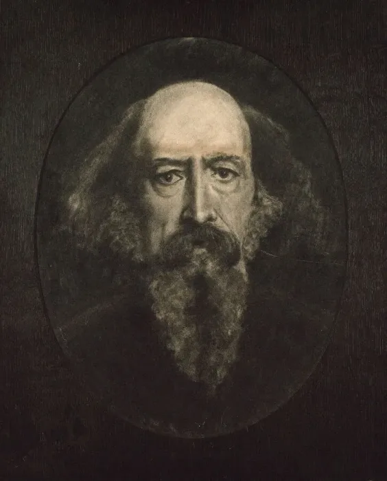 Framed Print : Portrait of Alfred, Lord Tennyson (1809-1892). Creator: Millais, John Everett (1829-1896)