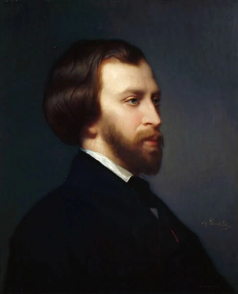 Portrait of Alfred de Musset (1810-1857). Artist: Landelle, Charles (1821-1908)