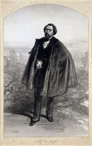 Portrait of Alfred de Musset (1810-1857)