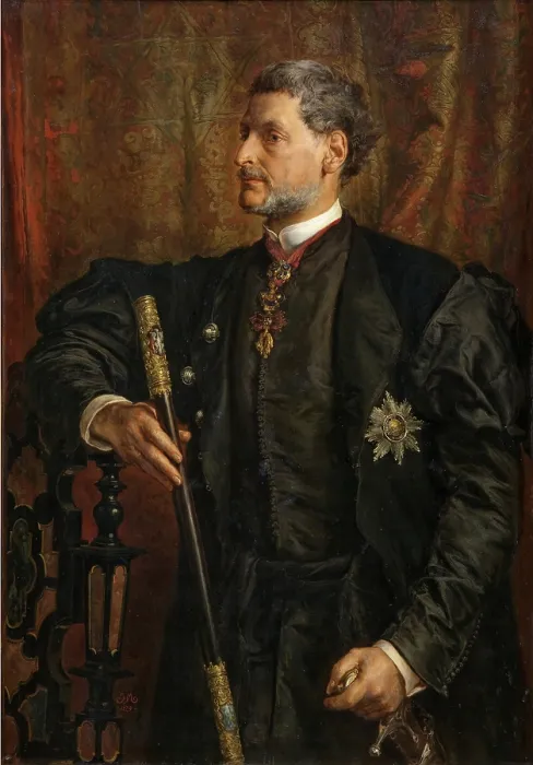 Framed Print : Portrait of Alfred Potocki, 1879. Creator: Jan Matejko Framed Print : Portrait of Alfred Potocki, 1879. Creator: Jan Matejko