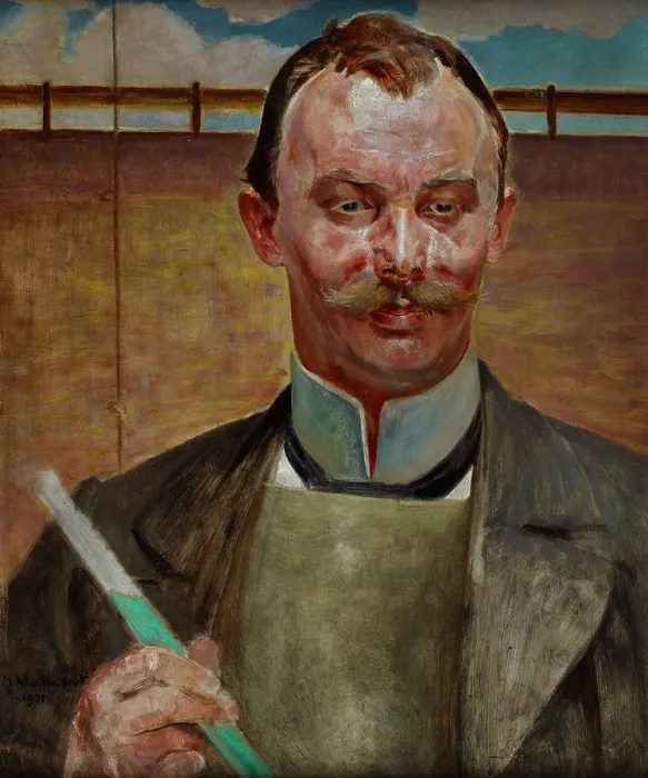 Framed Print : Portrait of Alfred Stepek, 1901. Creator: Jacek Malczewski Framed Print : Portrait of Alfred Stepek, 1901. Creator: Jacek Malczewski