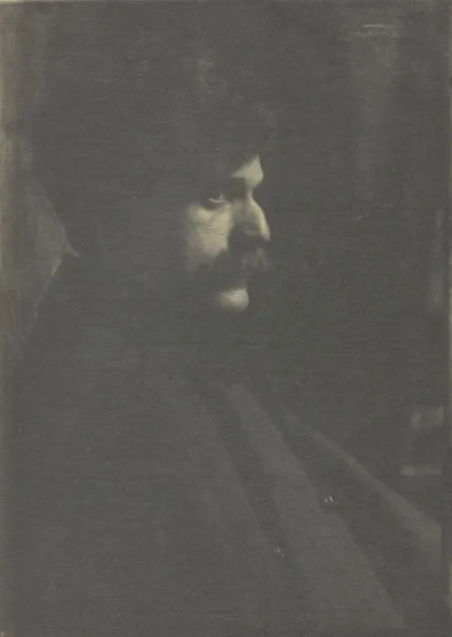 Framed Print : Portrait of Alfred Stieglitz, c. 1899. Creator: Frank Eugene Framed Print : Portrait of Alfred Stieglitz, c. 1899. Creator: Frank Eugene