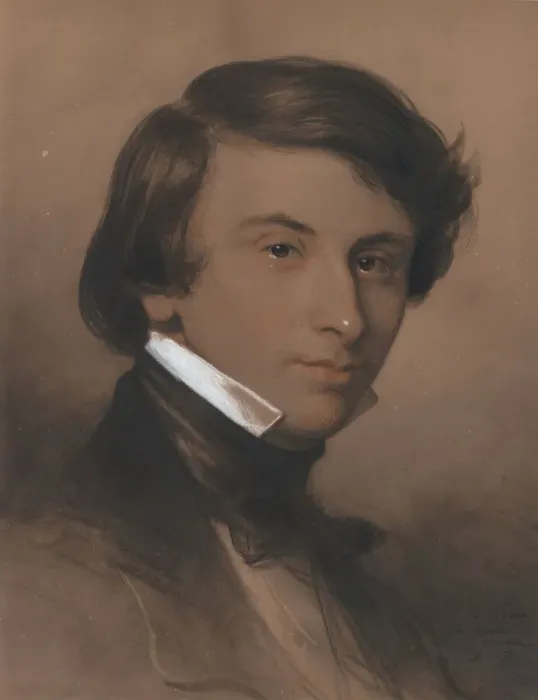 Framed Print : Portrait of Alfred-Victor, Comte de Vigny (1797-1863), ca 1825 Framed Print : Portrait of Alfred-Victor, Comte de Vigny (1797-1863), ca 1825