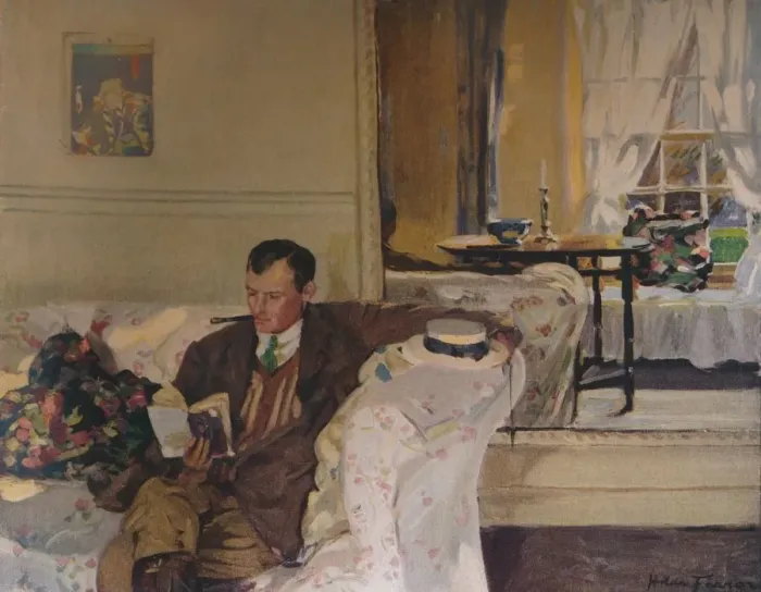 Framed Print : Portrait of Algernon Talmage, c1900 (1914-1915). Artist: Hilda Fearon Framed Print : Portrait of Algernon Talmage, c1900 (1914-1915). Artist: Hilda Fearon