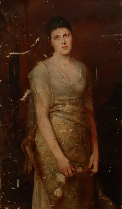 Framed Print : Portrait of Alicja Worms, 19th century. Creator: Wilhelm Von Kaulbach Framed Print : Portrait of Alicja Worms, 19th century. Creator: Wilhelm Von Kaulbach