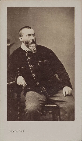 Portrait of Alphonse Karr (1808-1890). Creator: Disderi