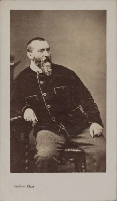 Framed Print : Portrait of Alphonse Karr (1808-1890). Creator: Disderi Framed Print : Portrait of Alphonse Karr (1808-1890). Creator: Disderi