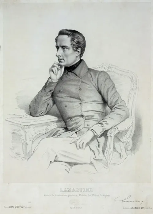 Framed Print : Portrait of Alphonse de Lamartine (1790-1869). Creator: Alophe Framed Print : Portrait of Alphonse de Lamartine (1790-1869). Creator: Alophe