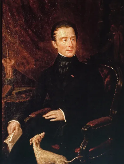 Framed Print : Portrait of Alphonse de Lamartine (1790-1869), poet and politician, c1840. Creator: Elisa de Lamartine Framed Print : Portrait of Alphonse de Lamartine (1790-1869), poet and politician, c1840. Creator: Elisa de Lamartine
