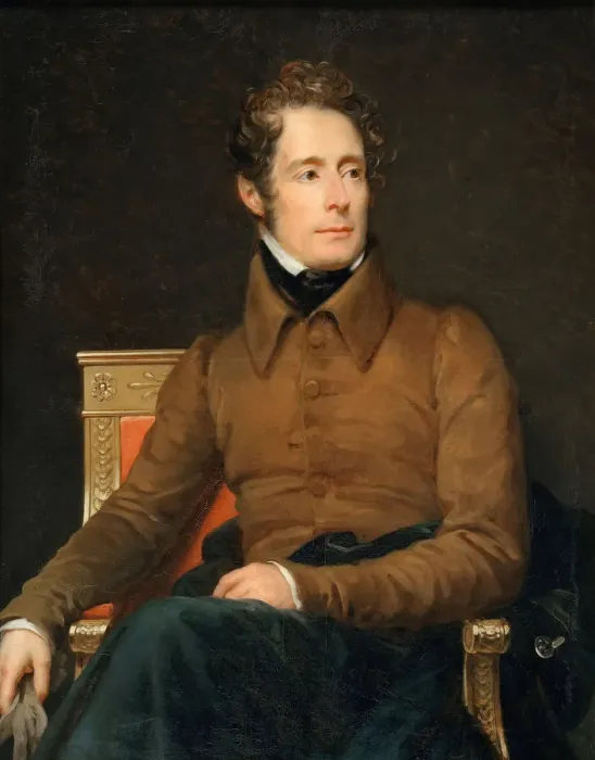 Framed Print : Portrait of Alphonse-Marie-Louis de Prat de Lamartine. Artist: Gerard, Francois Pascal Simon (1770-1837) Framed Print : Portrait of Alphonse-Marie-Louis de Prat de Lamartine. Artist: Gerard, Francois Pascal Simon (1770-1837)