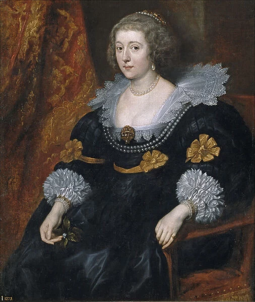 Portrait of Amalia of Solms-Braunfels (1602-1675). Artist: Dyck, Sir Anthony van (1599-1641)