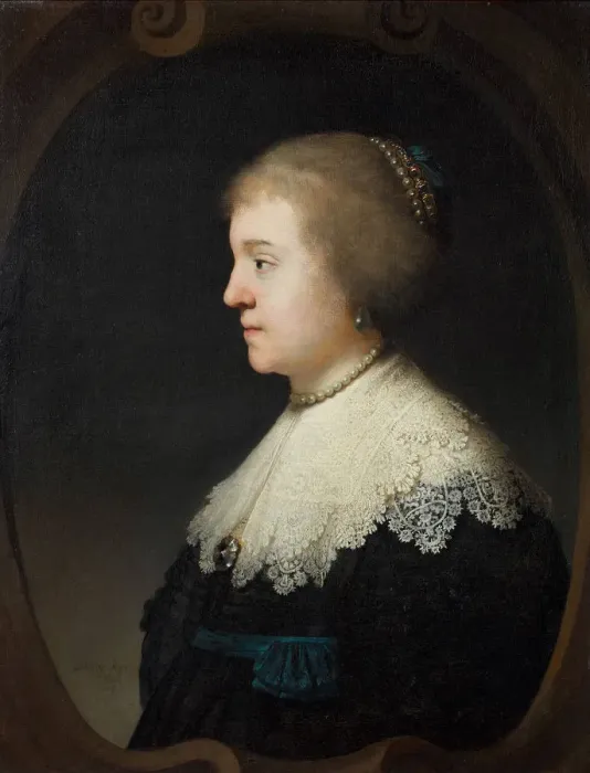 Framed Print : Portrait of Amalia of Solms-Braunfels (1602-1675), 1632 Framed Print : Portrait of Amalia of Solms-Braunfels (1602-1675), 1632