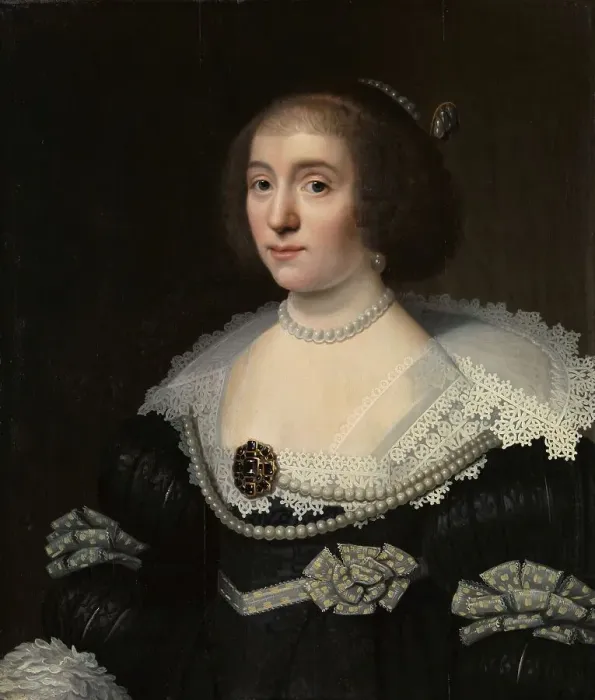 Framed Print : Portrait of Amalia van Solms (1602-75), in or after c.1632. Creator: Unknown Framed Print : Portrait of Amalia van Solms (1602-75), in or after c.1632. Creator: Unknown