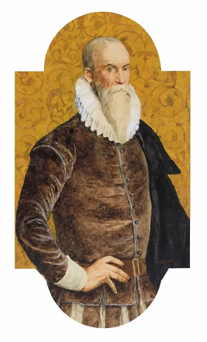 Framed Print : Portrait of Ambroise Paré (1510-1590), 1876. Creator: Anker; Albert (1831-1910) Framed Print : Portrait of Ambroise Paré (1510-1590), 1876. Creator: Anker; Albert (1831-1910)