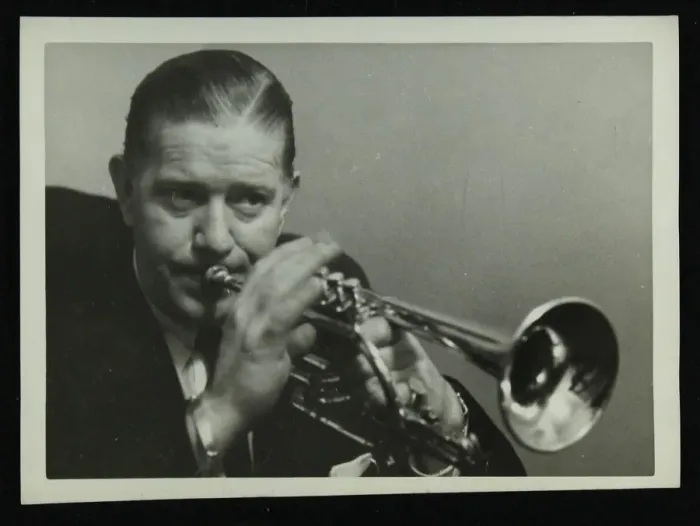 Framed Print : Portrait of American cornet player Wild Bill Davison, c1950s. Artist: Denis Williams Framed Print : Portrait of American cornet player Wild Bill Davison, c1950s. Artist: Denis Williams