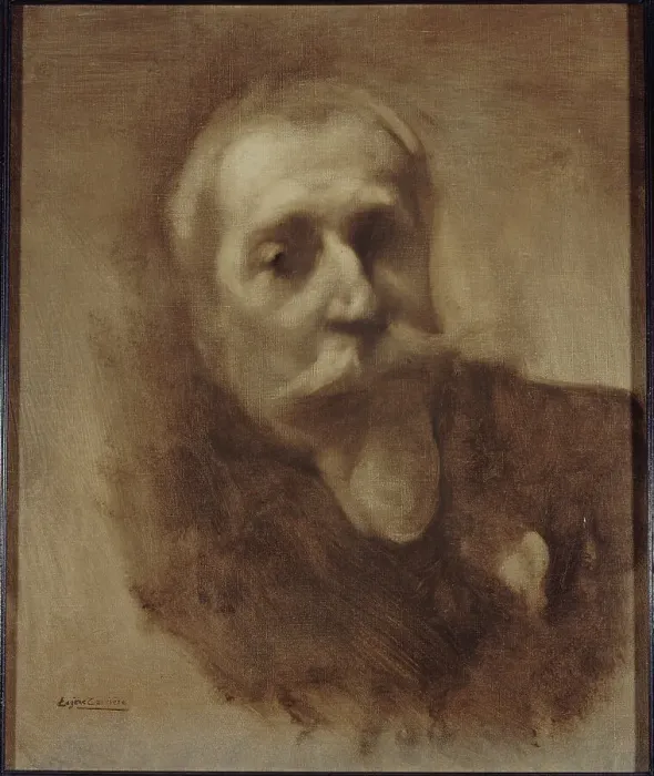 Framed Print : Portrait of Anatole France (1844-1924), writer, c1900. Creator: Eugene Carriere Framed Print : Portrait of Anatole France (1844-1924), writer, c1900. Creator: Eugene Carriere
