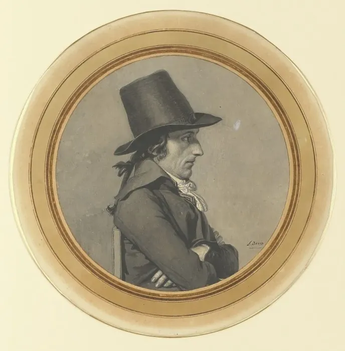 Framed Print : Portrait of Andre-Antoine Bernard, called Bernard de Saintes, 1795. Creator: Jacques-Louis David Framed Print : Portrait of Andre-Antoine Bernard, called Bernard de Saintes, 1795. Creator: Jacques-Louis David