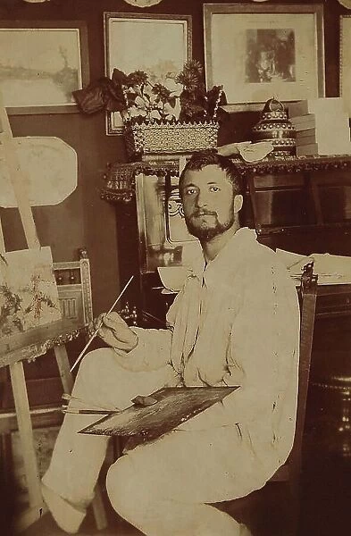Portrait of André Devambez (1877-1944), 1900s-1910s. Creator: Anonymous