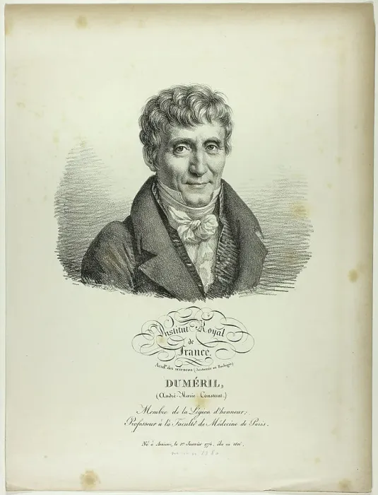 Framed Print : Portrait of André-Marie-Constant Duméril, 1822. Creator: Julien Leopold Boilly Framed Print : Portrait of André-Marie-Constant Duméril, 1822. Creator: Julien Leopold Boilly