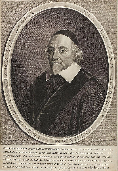 Portrait of André Rivet, 1647. Creator: Jonas Suyderhoef