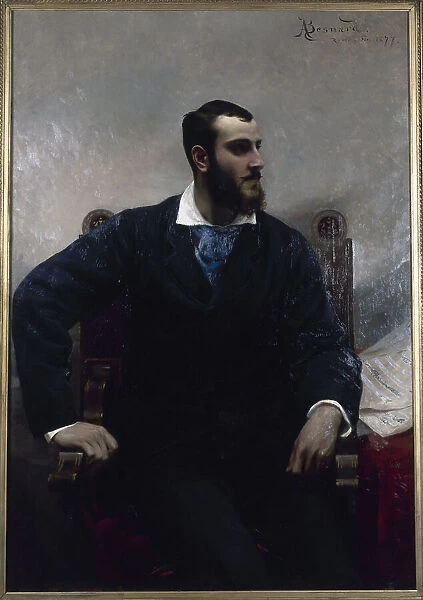 Portrait of André Wormser (1851-1926), pianist and composer, 1877. Creator: Paul Albert Besnard